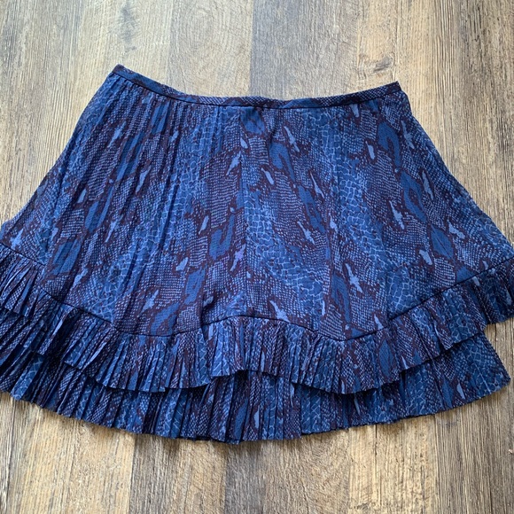 Blue snakeskin skirt Clearance